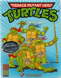 Teenage Mutant Ninja Turtles Commodore 64 US box art